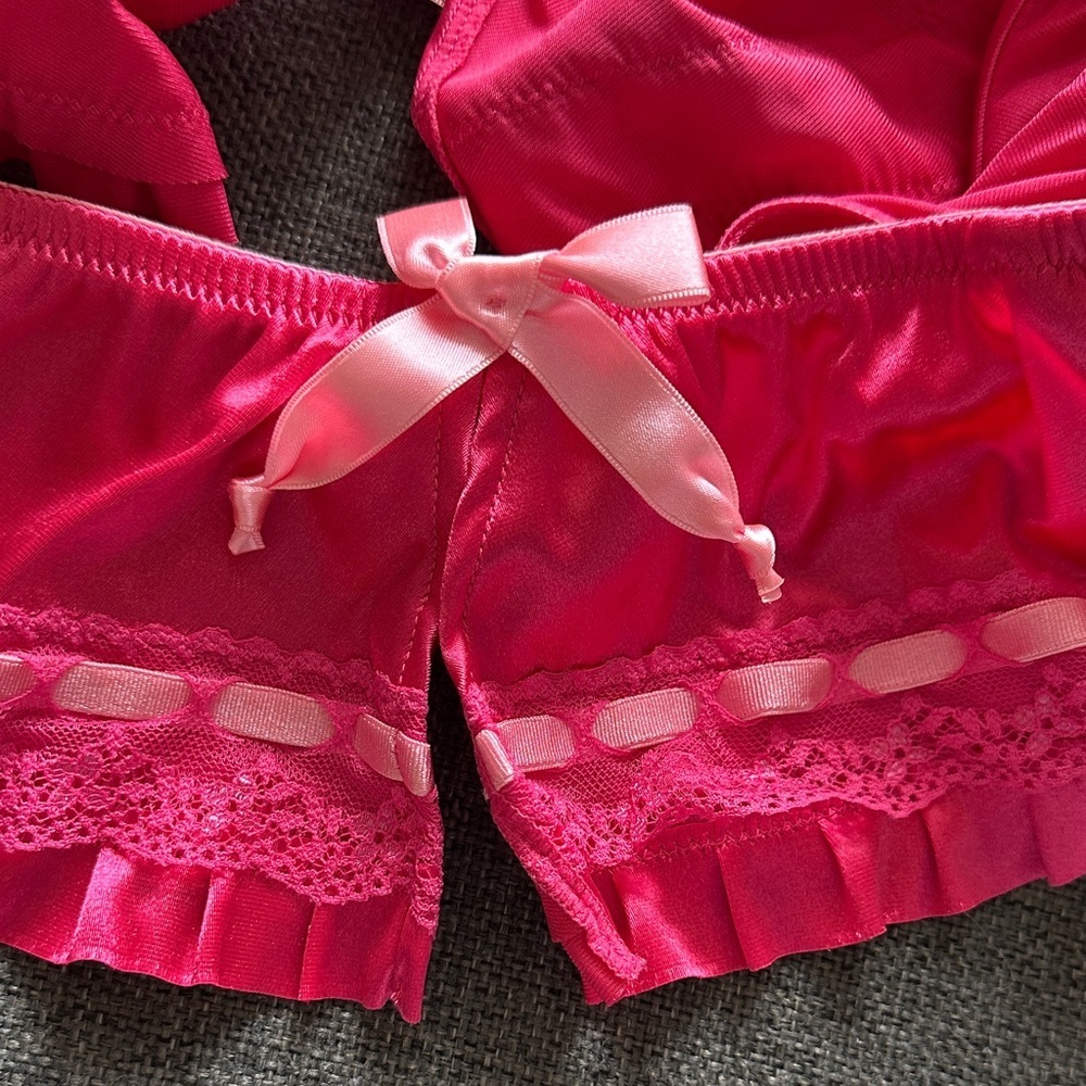 NWOT Vintage Style VS Sexy Little Things Ruffled Panties Set - Picture 6 of 14